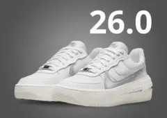 NIKE W AF1 PLT.AF.ORM ホワイト シルバー