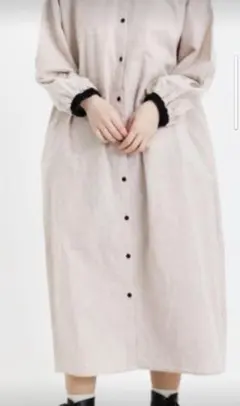 新品　サマンサモスモス　襟配色スタンドカラーワンピース