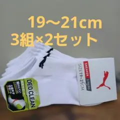 PUMA キッズ 靴下 3足組 19-21cm