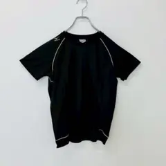 【a0447】ミズノ 美品 半袖メッシュTシャツ ブラック M スポーツウェア