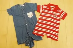 ベビー服 半袖ロンパース 2枚セット 50～60サイズ エドウィンのサムネイル