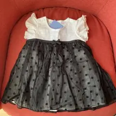 新品タグ付き⭐︎コンビミニ ラップワンピース(シアードット) 60〜70cm