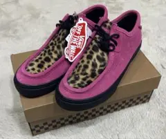 ☆新品未使用☆VANS ピンク スエード スニーカー ヒョウ柄