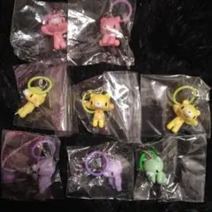 いたずらぐまのグルーミー マスコットチャーム めじるしアクセサリー 4個セット