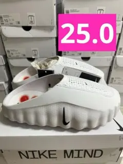 NIKE MIND 001 ホワイト レッド サンダル 27cm - メルカリ