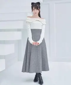 ロゼミューズ　Front ribbon dress