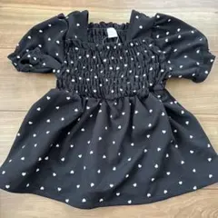 新品コトリcottoliハート柄半袖チュニック120cm