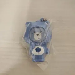 ケアベア フォトフレームマスコット 青　ガチャ