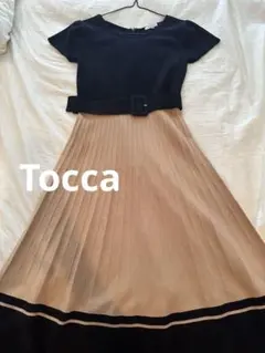 【SALE中】美品TOCCA ニットフレアワンピース　XS