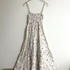 【タグ付き新品】ジェラートピケ フラワー柄　キャミワンピース