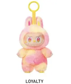 ラブブ　エナジー　ぬいぐるみペンダント　キーホルダー　ピンク