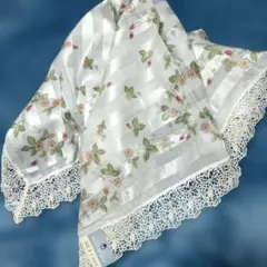 【未使用】ウェッジウッド　シルク&コットン　大判ハンカチ