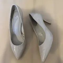 H&M ベージュ ポインテッドトゥ ハイヒール 40