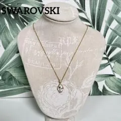 SWAROVSKI ゴールドカラー クリスタル ネックレス