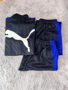 PUMA ジャージ3点セット ブラック/ブルー