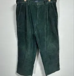 USA製 POLO CORDS ポロコーズ 太畝 コーデュロイツータックパンツ