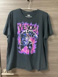 マーベル VENOMヴェノム Tシャツ 2XL ブラック 黒 古着