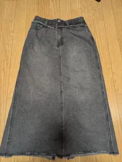 earth デニムスリットタイトスカート