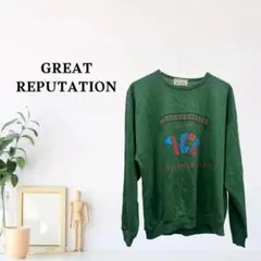 zk695【L】GREAT REPUTATION トレーナー クルーネック 長袖のサムネイル