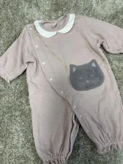 petit main 猫ポケットロンパース Lサイズ