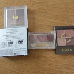 ピンク系アイシャドウ3点セットb idol セザンヌ　エクセル