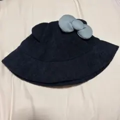 USJ キティ バケハ 黒 帽子