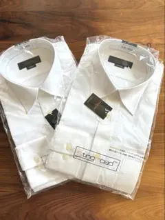 【新品・2枚セット】ワイシャツ 2枚組 M（39-80）ホワイト 形態安定