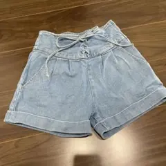 ライトブルーデニムショートパンツ Sサイズ