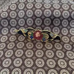 花柄の伝統的ヘアピン 約10cm