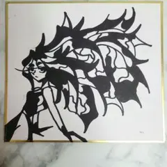 手描きイラスト ミニ色紙　アナログ　匿名配送
