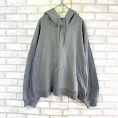 GU ジーユー　スウェット　パーカー　フーディー　裏起毛　青　大きめサイズ　XL