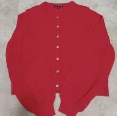 To b.agnes b　カーディガン　赤ニット