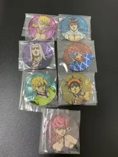 ジョジョの奇妙な冒険　黄金の風　5部　アクリルバッジ　コンプセット　7個