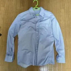 青色 長袖ワイシャツ