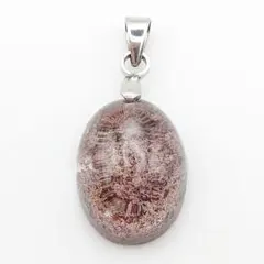 最終値下げ 桜満開 天然石 楕円 ピンクガーデンクォーツ ペンダントトップ 新品