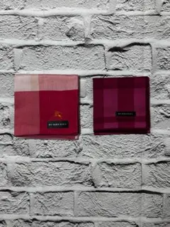 美品　BURBERRY　ハンカチ　2枚セット　ｗ0826-0303-7-3