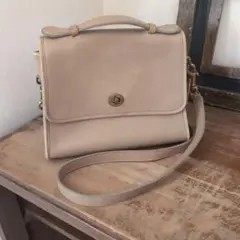 オールドコーチ　 ベージュ ショルダーバッグ