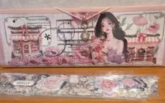 軟質蛇腹マステケースと海外マステ10本iijhju