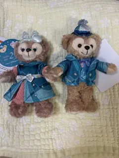 ダッフィー＆シェリーメイ　ぬいぐるみバッジ