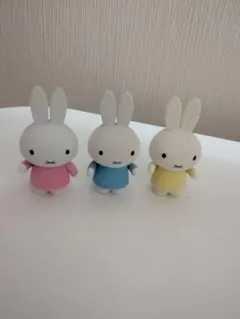 miffy マスコット 3体セット 　ミッフィーふさふさマスコット