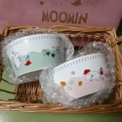 ムーミン磁器のボウル皿2個セット☆クックパッドプラス2023年春号特別付録
