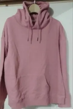 美品　a.v.v HOMME 裏起毛ピンクパーカー Lサイズ