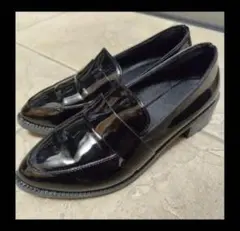 ローファー　黒 23センチ エナメル