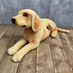 【可愛い】犬 ぬいぐるみ ラブラドールレトリバー ラブラドール レトロ 首輪付き