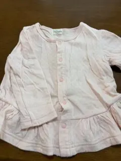 kid's zoo ラメ入りカーディガン 80 ピンク