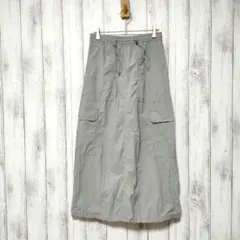 GU ジーユー (M)　テックカーゴ ロングスカート