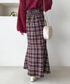 【匿名発送】apres jourバックレースアップアソートマーメイドスカート