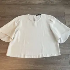 ZARA WOMAN ホワイト 五分袖 トップス