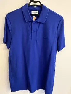 山*気様 LACOSTE スリムフィット ポロシャツ ブルー サイズ3
