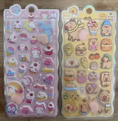 おしりシール　お尻　マシュマロシール　動物キャラクター　3Dシール　セット